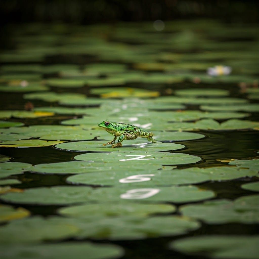 Frog's Lilypad Hopscotch: Professional Wildlife Photography