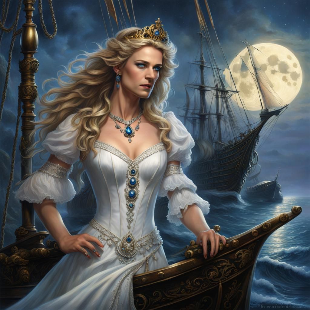 Gothic Horror Princess in Ethereal Fantasy Style