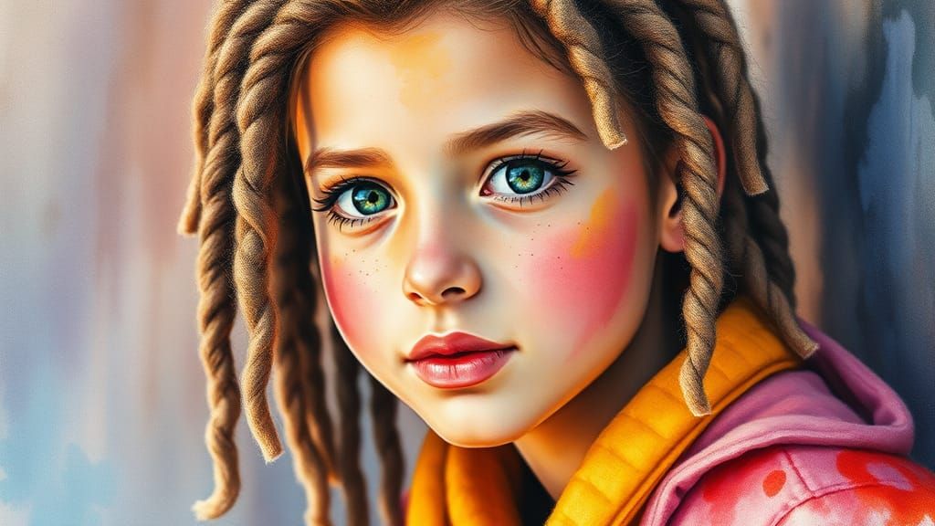 Vibrant Watercolour: Creation of Life in Bright Colors