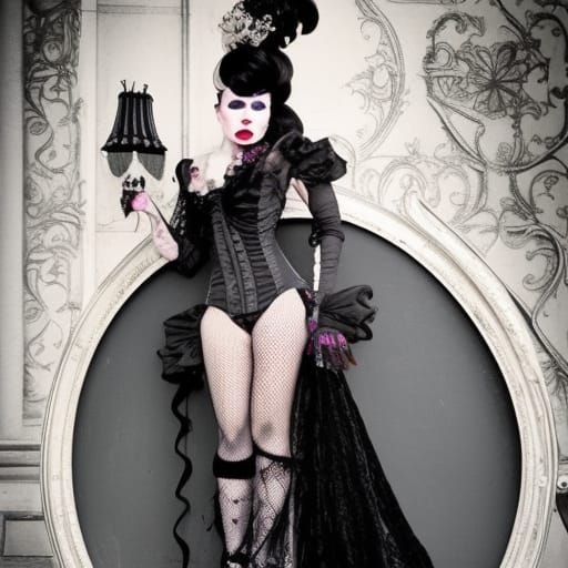 Gothic Steampunk Drag Fashion in Burton Style