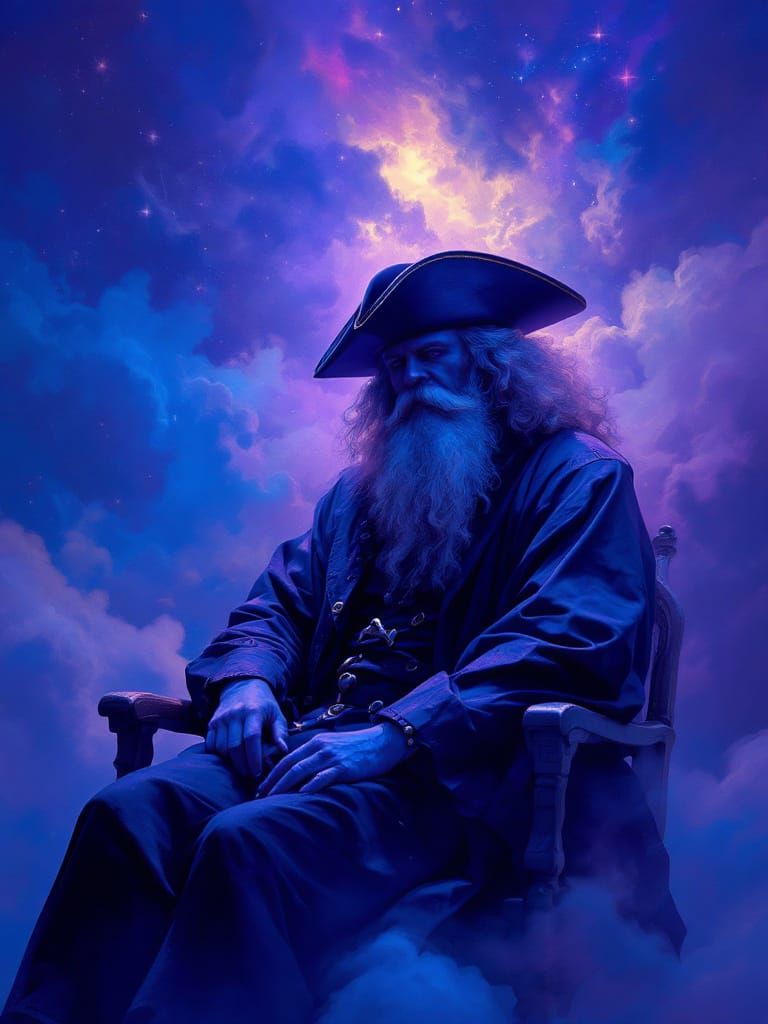 Mystical Pirate Portrait in Jewel Tones