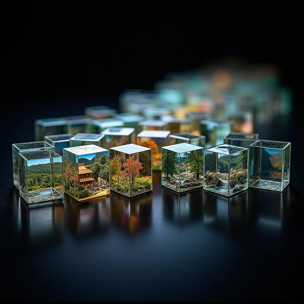 Infinite Cubes: Holographic Landscapes on Black