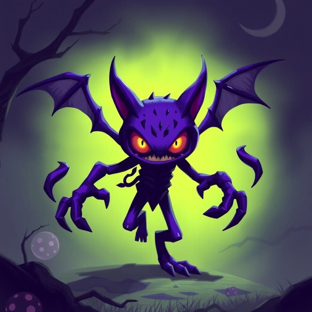 Ethereal Purple Haunter Illustration