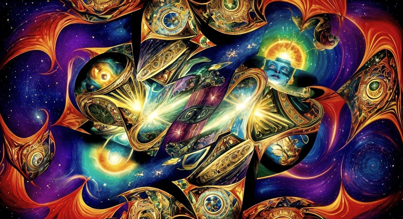 Cosmic King Of Diamonds Surrealism