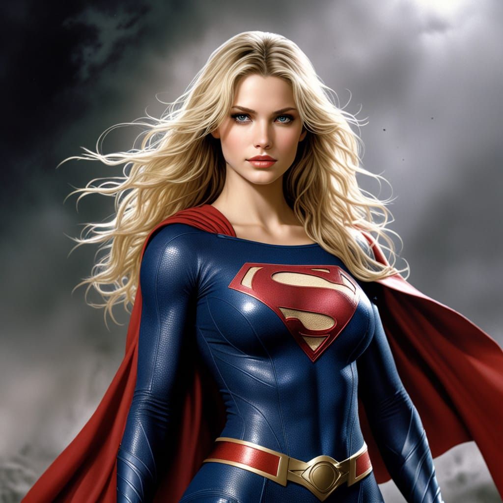 Supergirl in Dark Fantasy Art