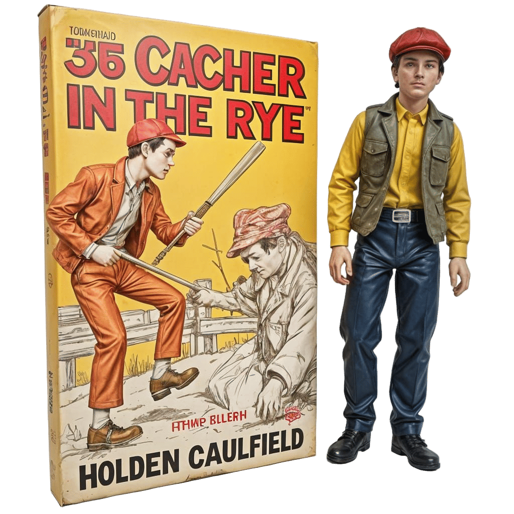 Holden Caulfield Action Figure in Red Hunting Cap