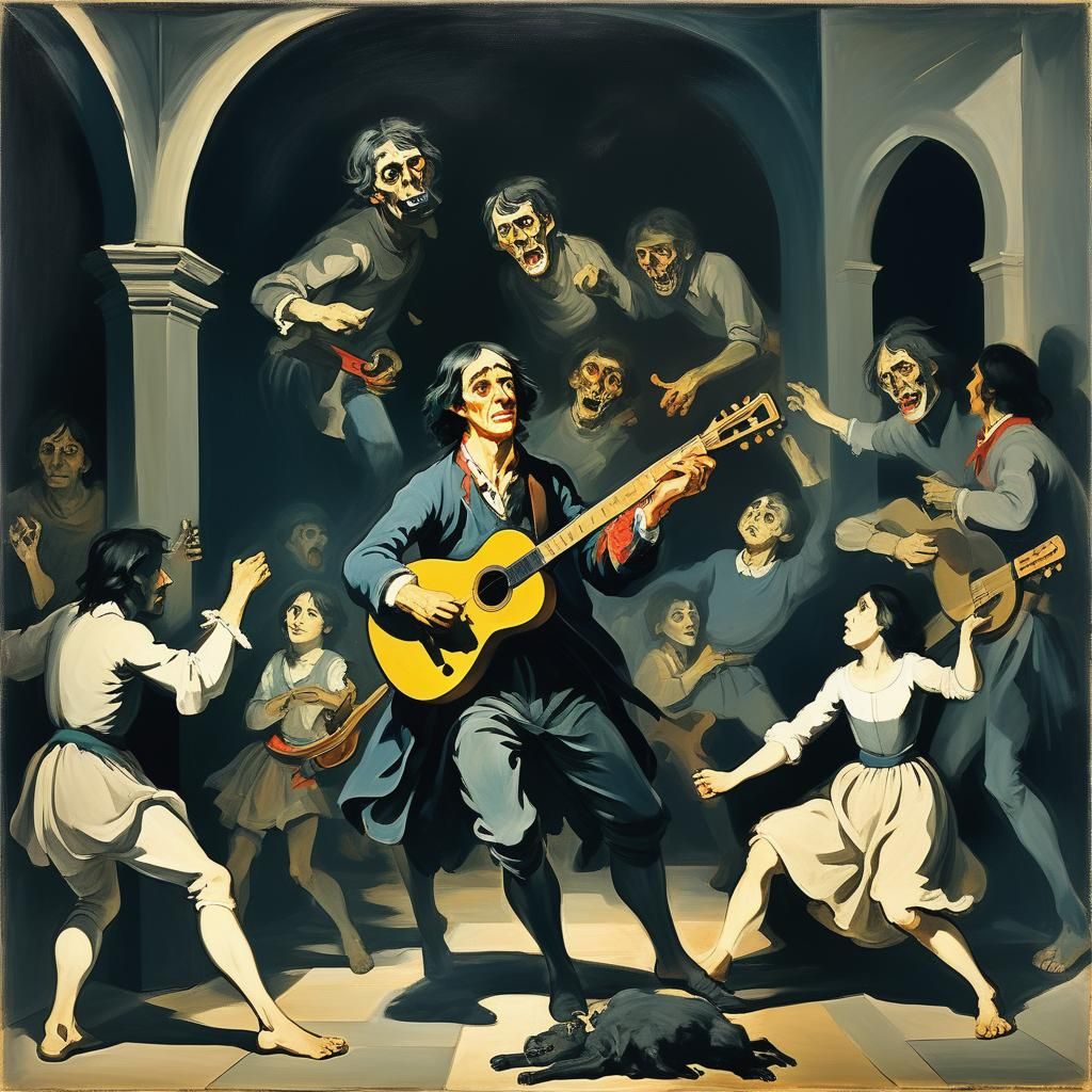 Macabre Dance in the Castle of Shadows