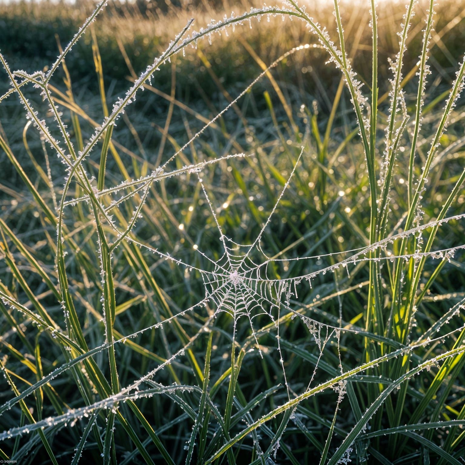 Frosty Macro: Crystalline Details in Early Light