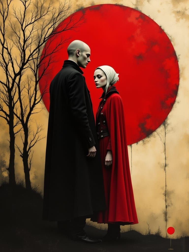 Abstract Power Dynamic in Bold Color Fields