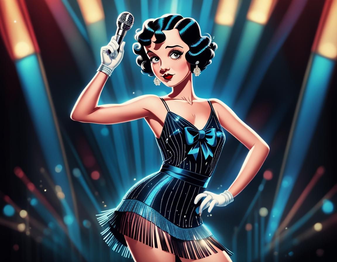 Betty Boop in Art Deco Style