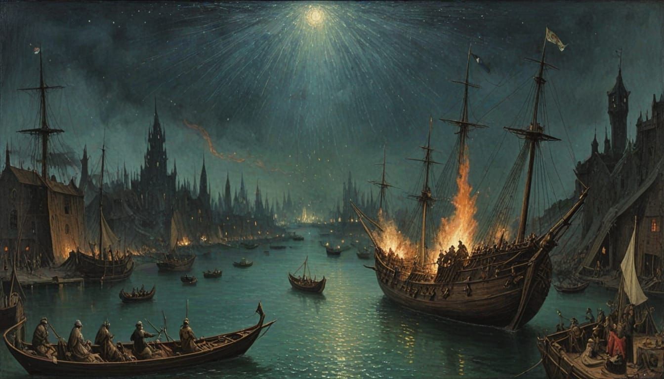 Medieval Illuminated Manuscript Nightmare: Macabre Fantasies...