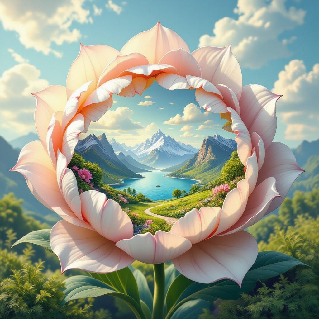 Miniature World Inside Gigantic Flower