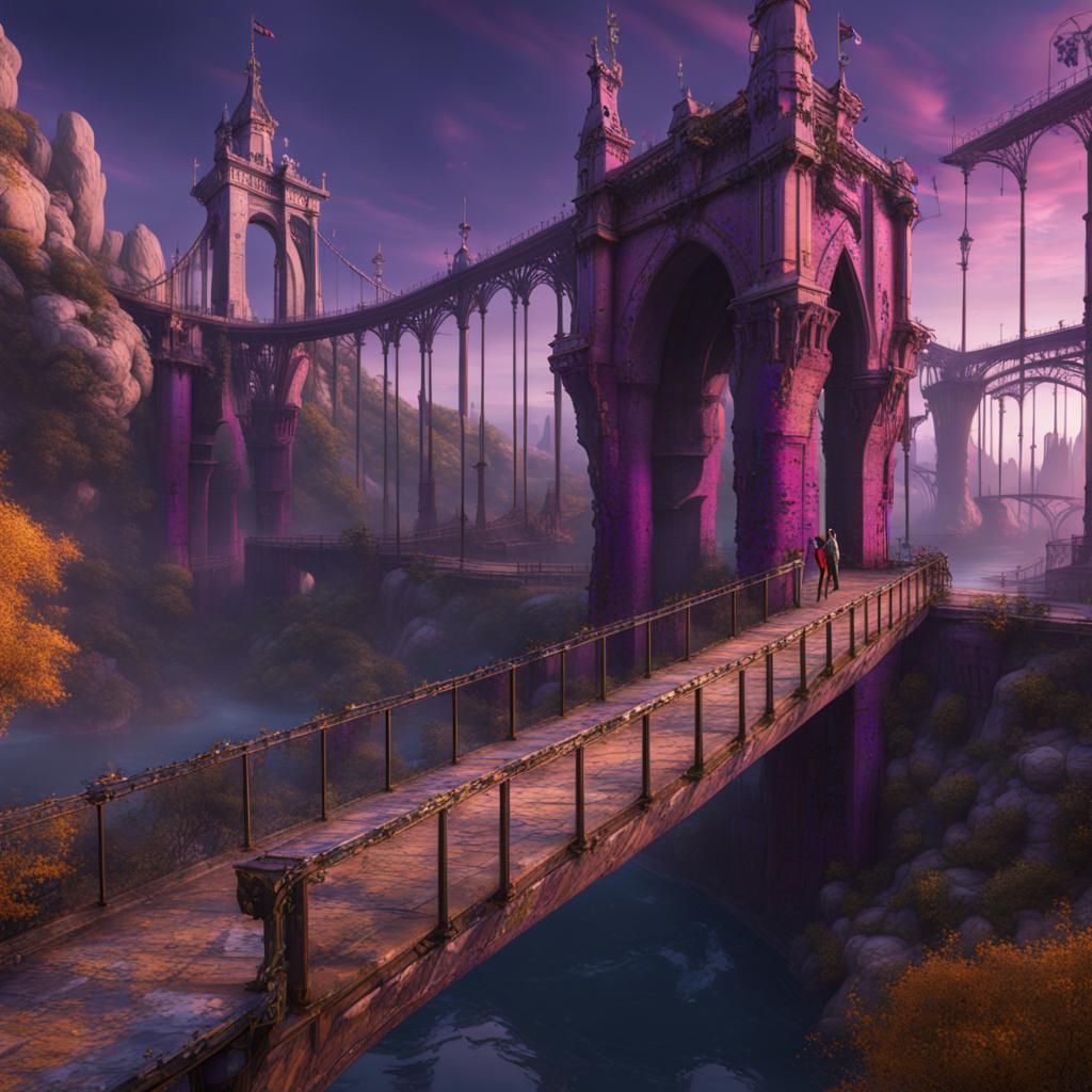 Prince Graffiti Bridge: Detailed Matte Painting