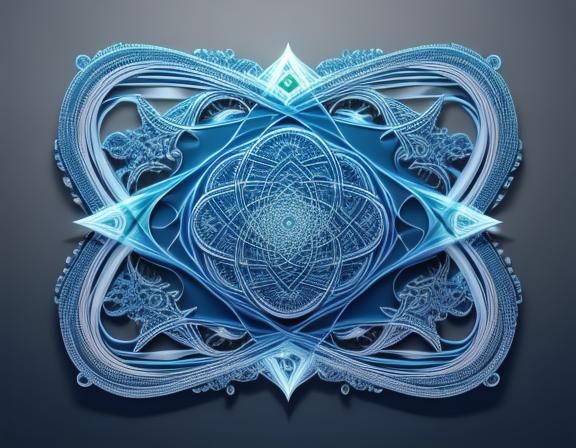 Musical Sorcerer Spells in Abstract Vector Fractal