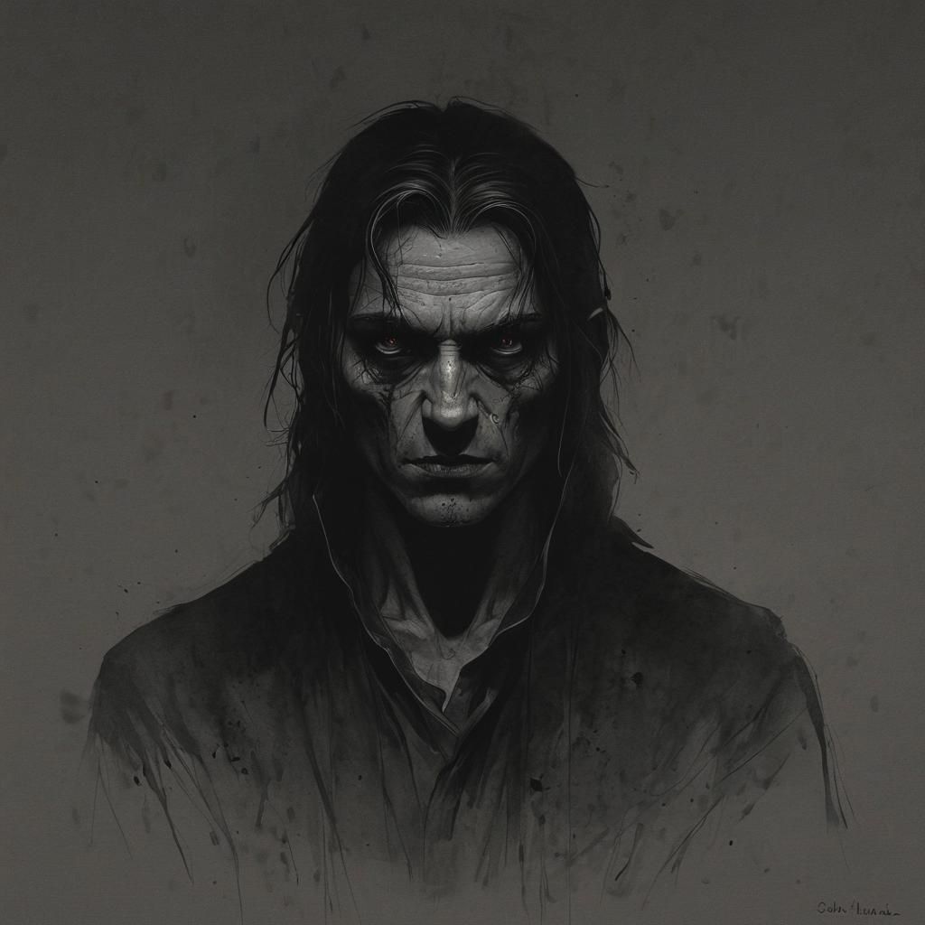 Grimdark Scene in Historical Painting Style