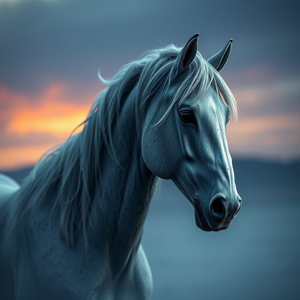 White Stallion (8k resolution)