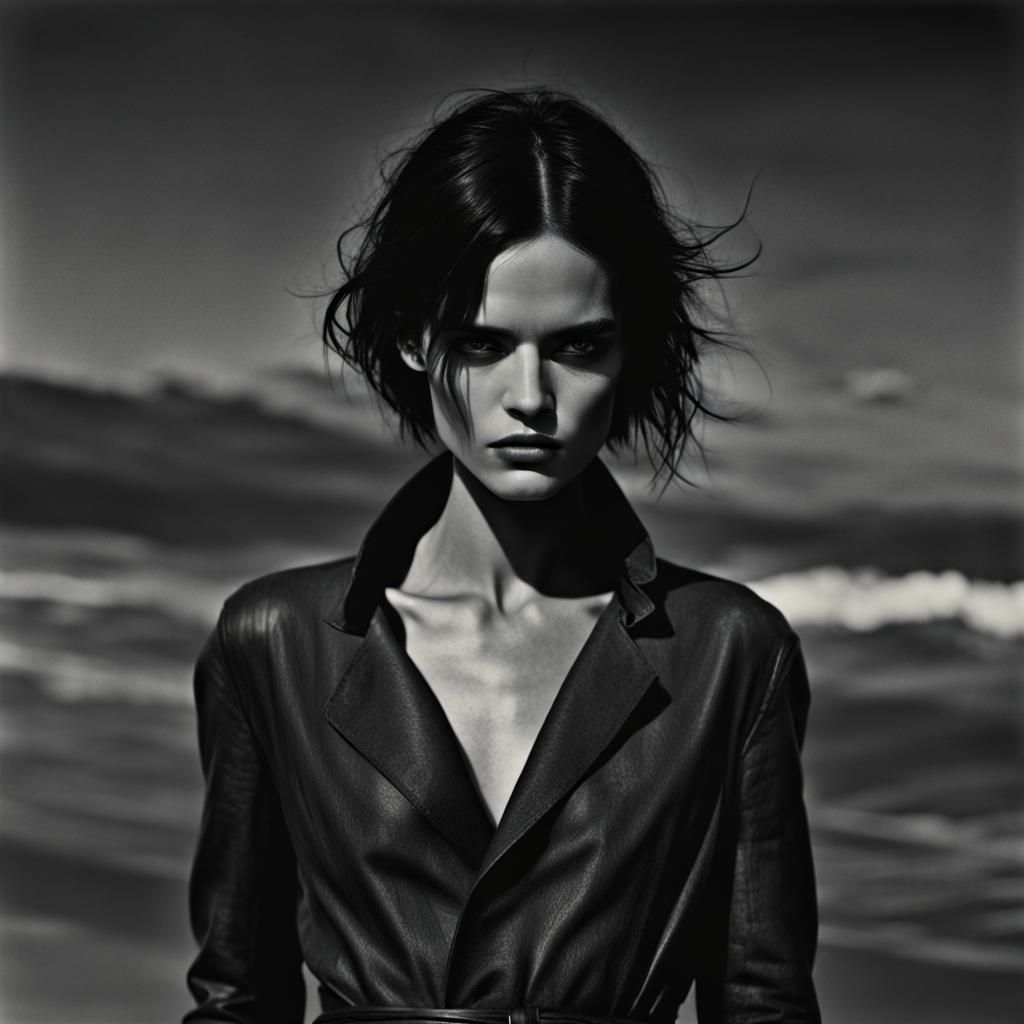 Striking Grimdark Portrait in the Style of Lindbergh