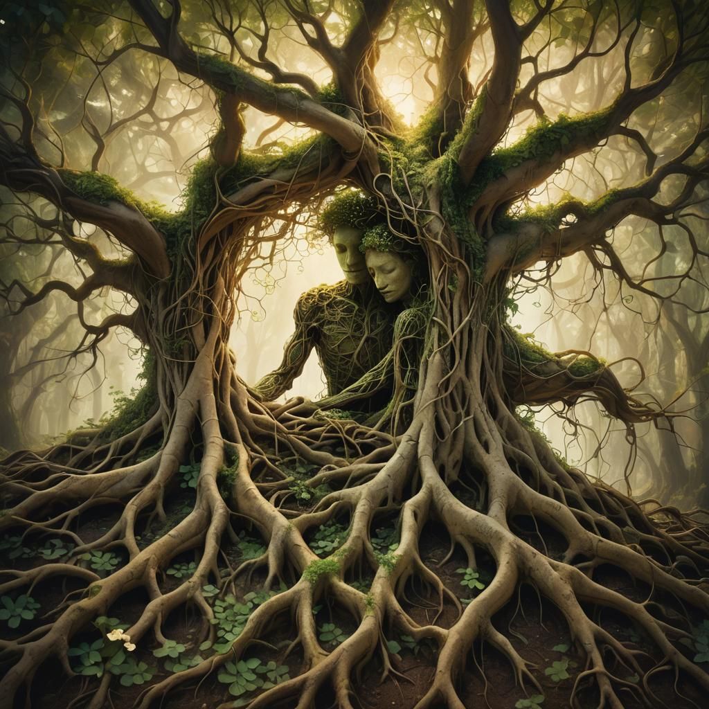 Ethereal Embrace: Organic Surrealism in Nature