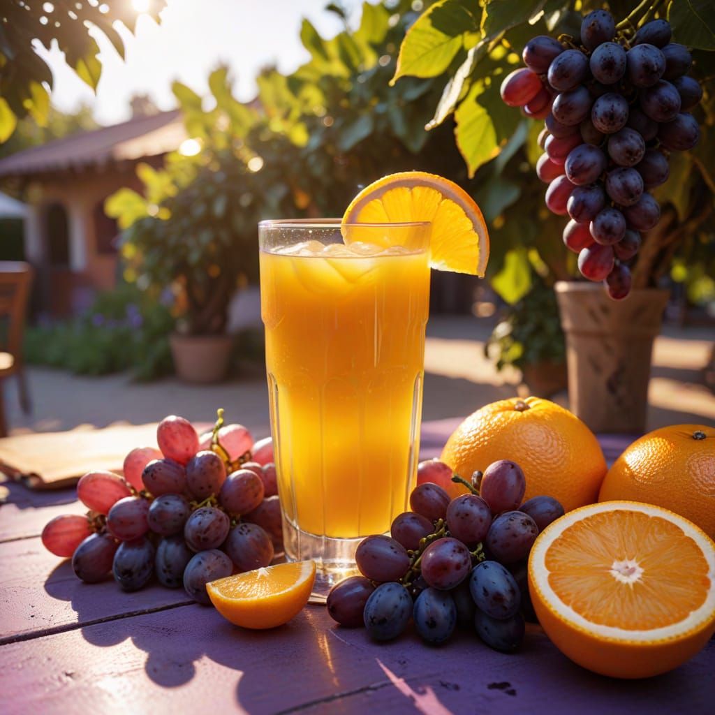 beautiful summer day orange cafe 1 deep orange orange and 1 ...