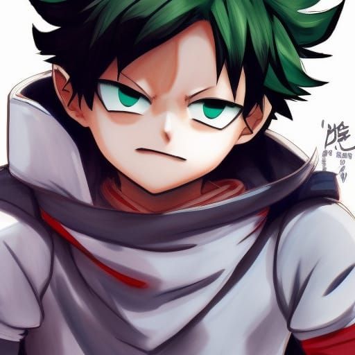 Deku in Anime Key Visual Style