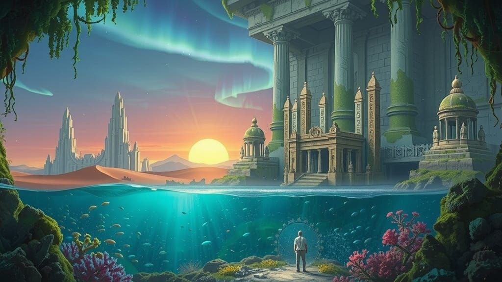 Lost City Revealed by Receding Jungle and Ocean Depths