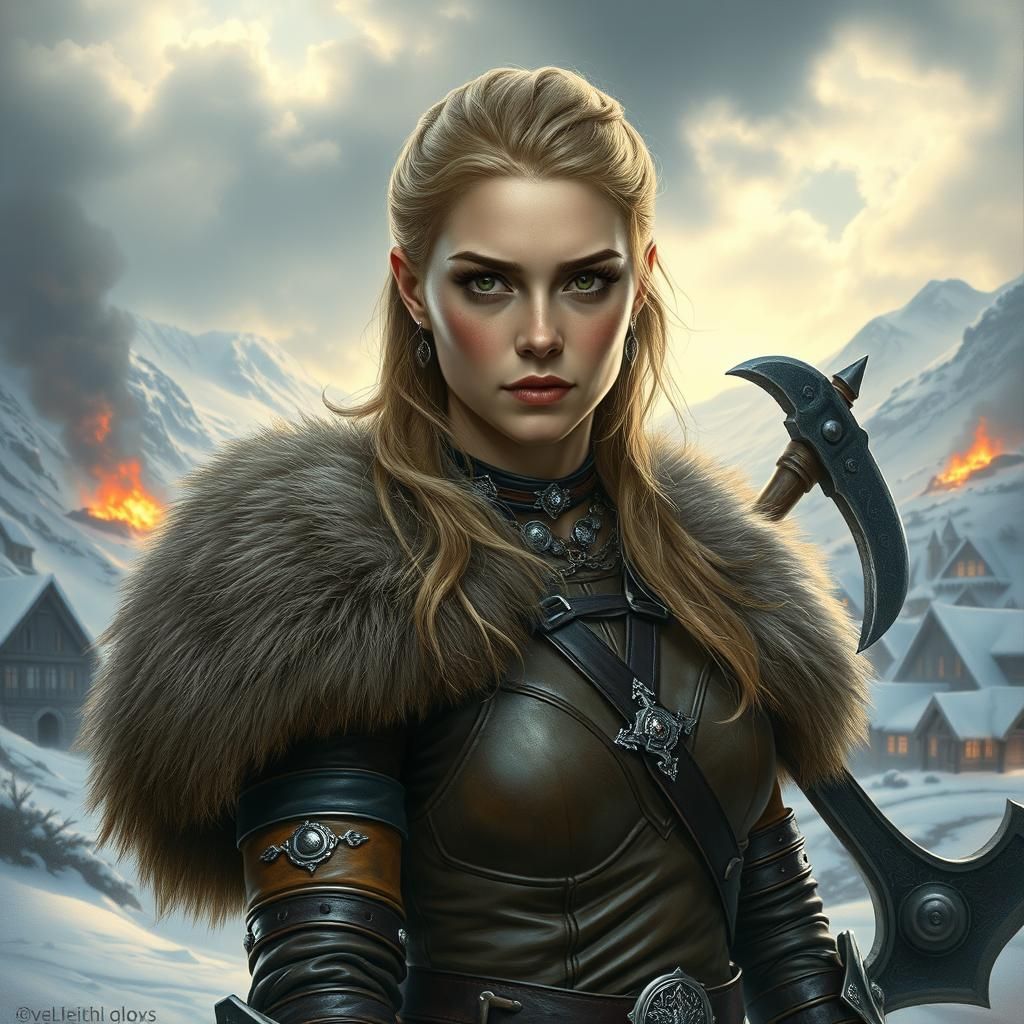 Elizabeth Olsen as a Battle scared Viking queen