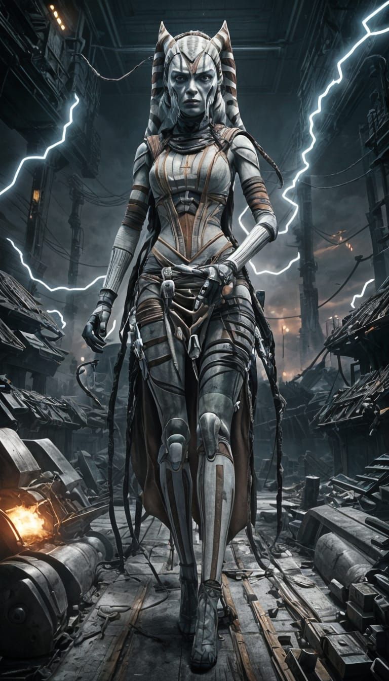 Ahsoka as Frankenstein Monster in Steampunk Style