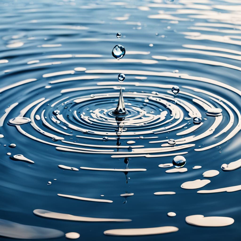 Ripples on a Calm Lake Surface