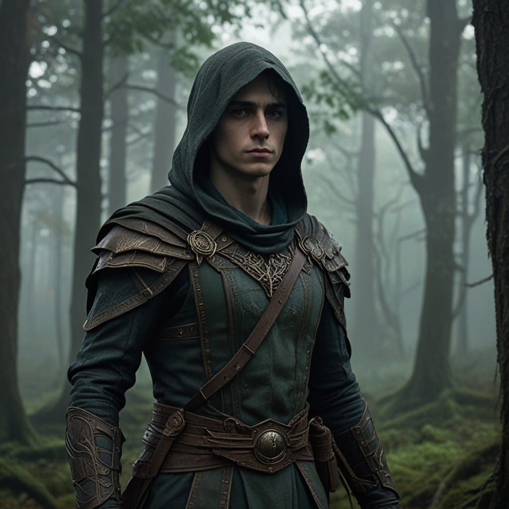 Elven Assassin in Emerald Fog Forest