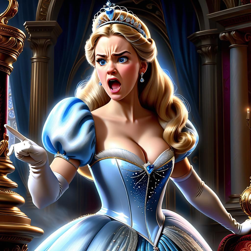 Cinderella very angry