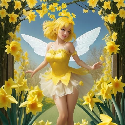 Enchanting Daffodil Fairy