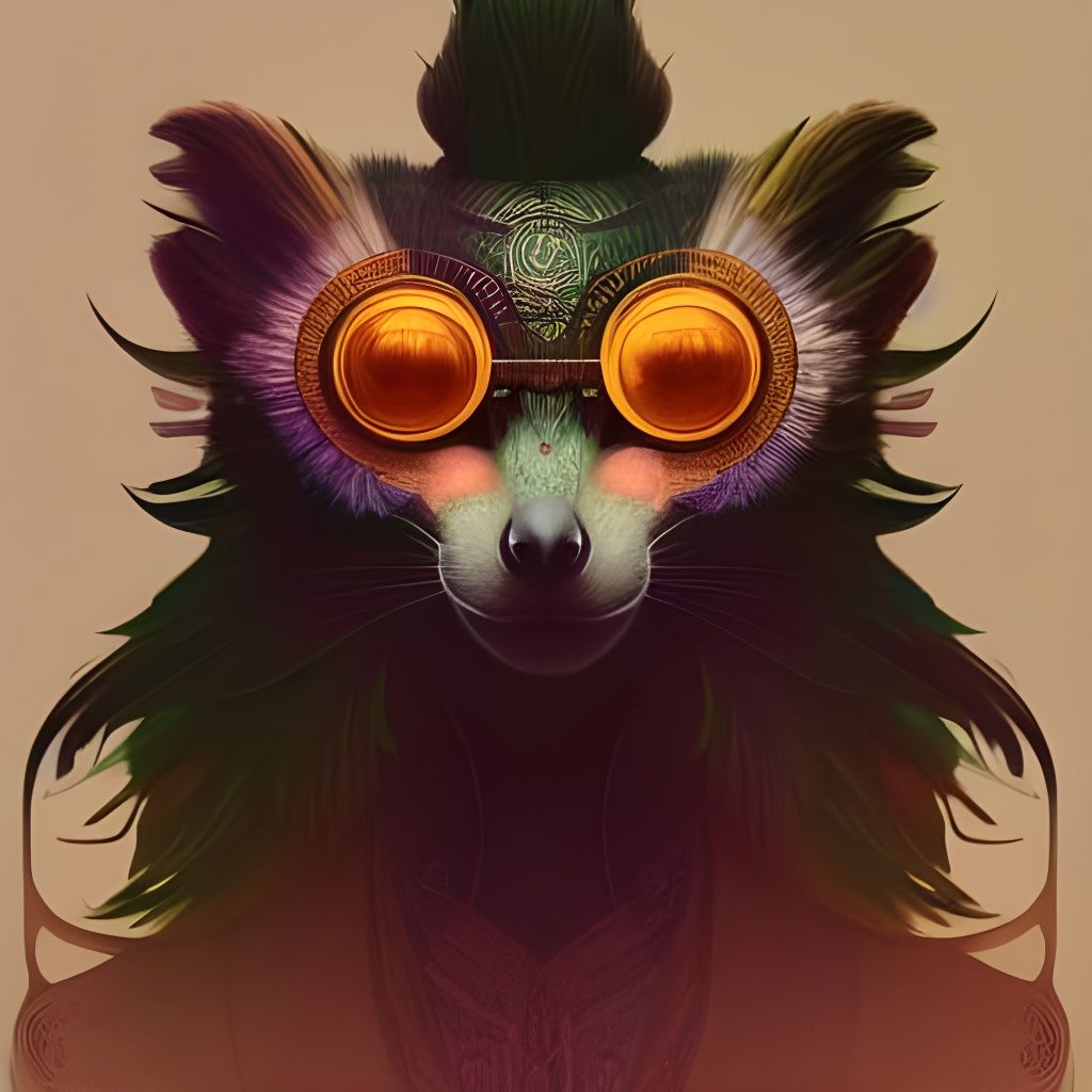 Aye-Aye God of Magic: Digital Painting