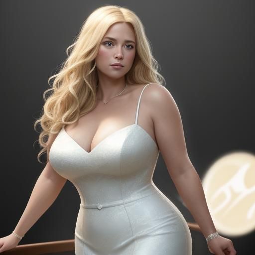 Elegant Wedding Portrait in Hyperrealistic Digital Art Style