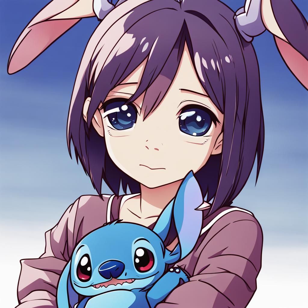 Anime Style Stitch Character Key Visual