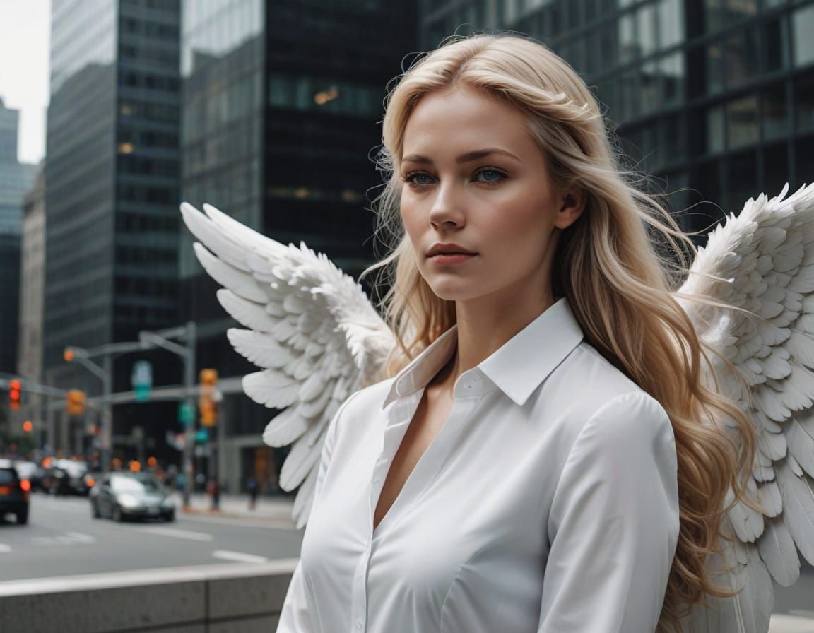 Corporate Angel: A Cold, Clean Beauty Portrait
