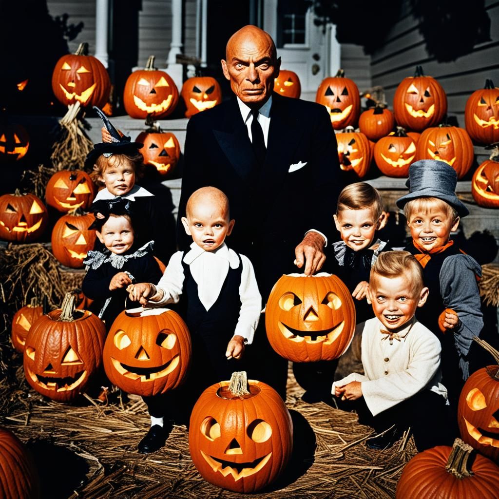 Angry Yul Brynner Egg at Halloween