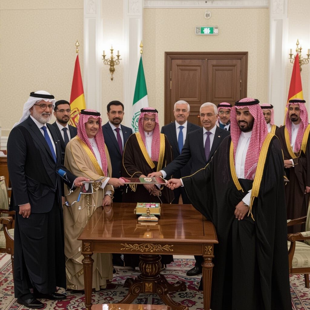 Powerful Angel with Golden Aura in Antique Style