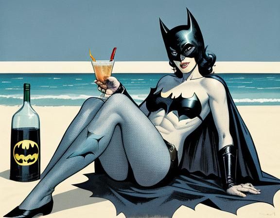 Batman on Vacation: Vintage Comic Art