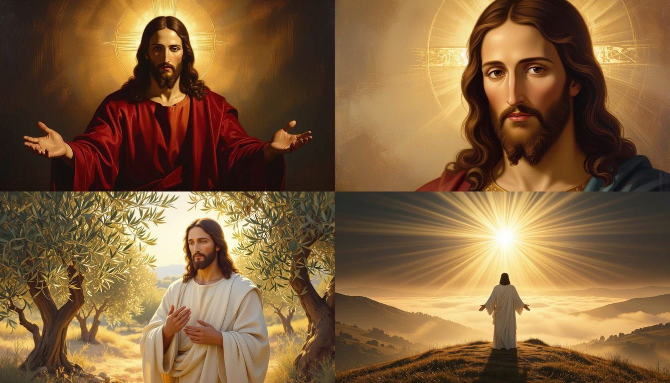 Jesus Christ in Serene Portrait