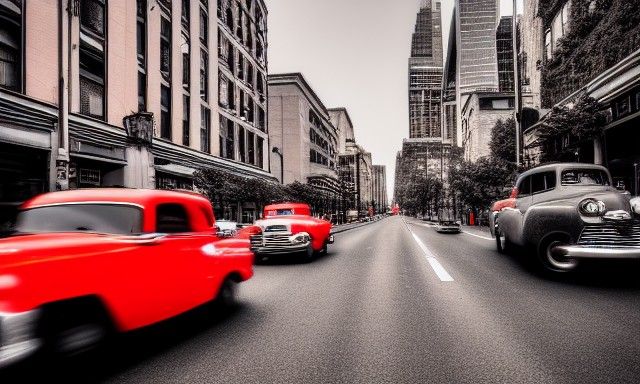 Hot Rods Cruise Through Rock and Roll City