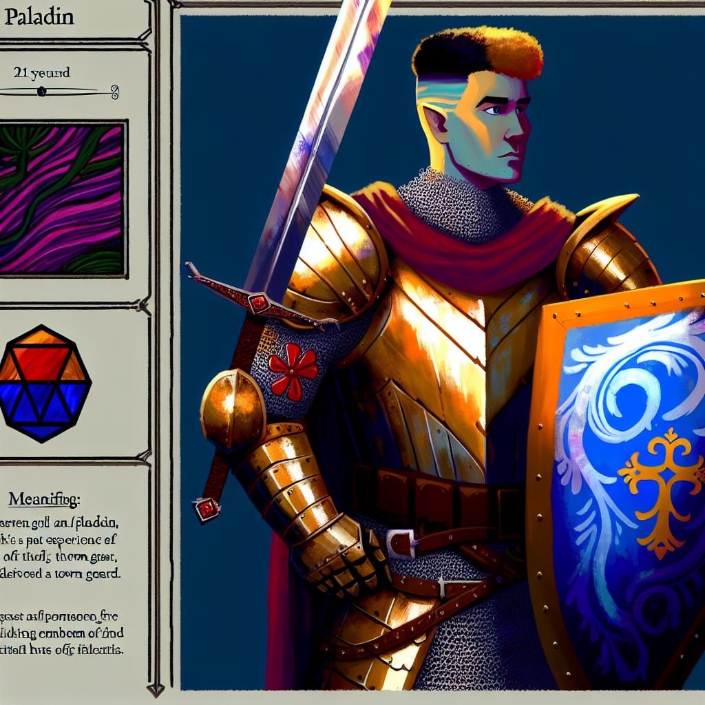 Stalwart Paladin in Regal Plate Armor