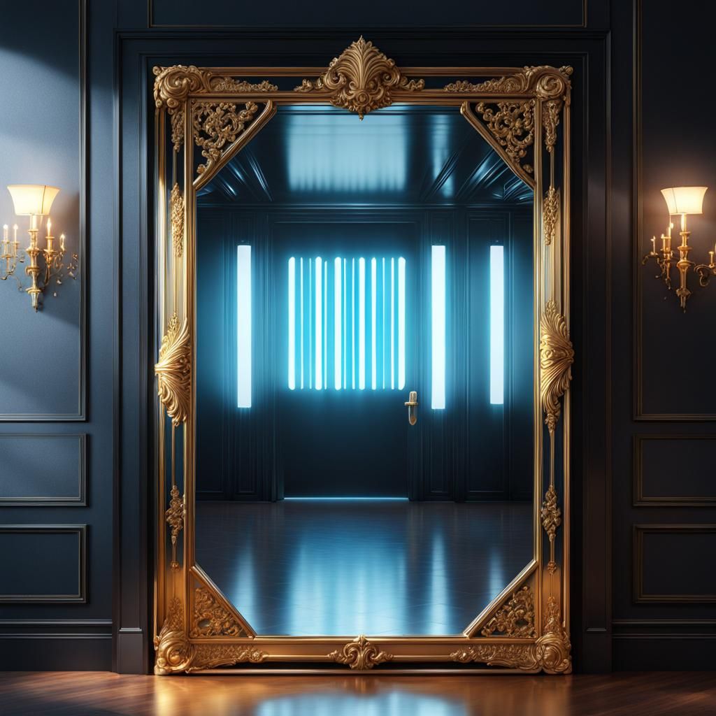 Beware Mirror: Photorealistic Doorway Illusion