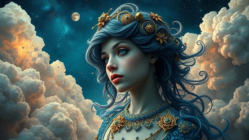 Celestial Being in Surrealist Style