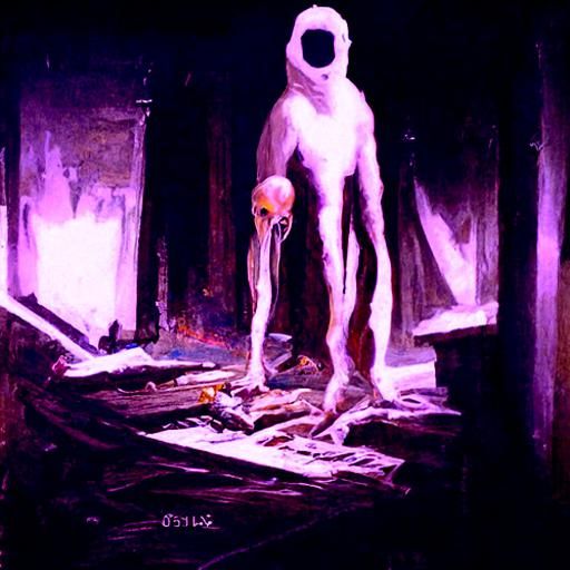 SCP-096 in Oil Painting Style