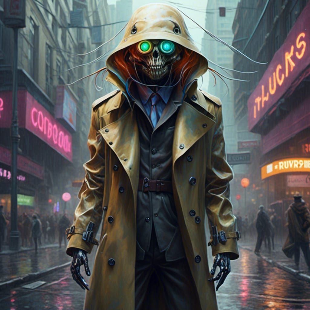 Hovering Trench Coat in Deus Ex Machina Style