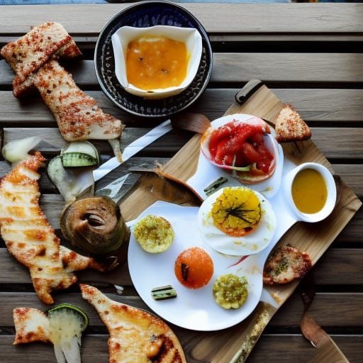 Simple AI Image of Food