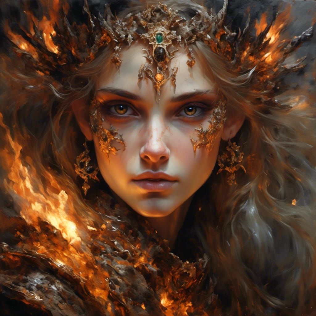 <lora:Dreamshaper:1.0>portrait of eyes that shimmer like emb...