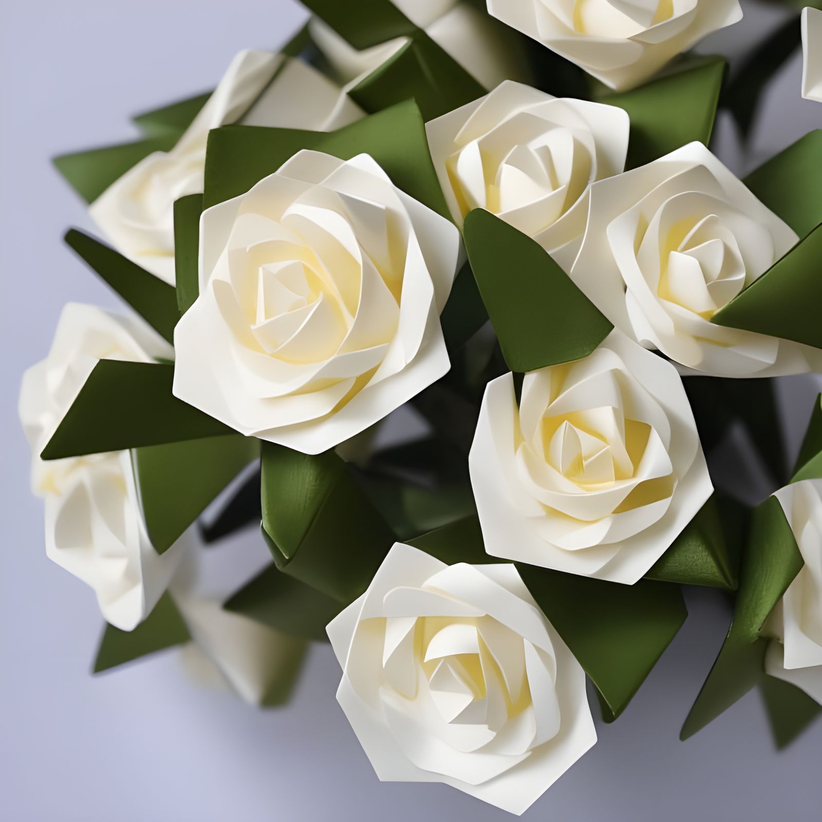 Intricate Origami Roses: Geometric Paper Art