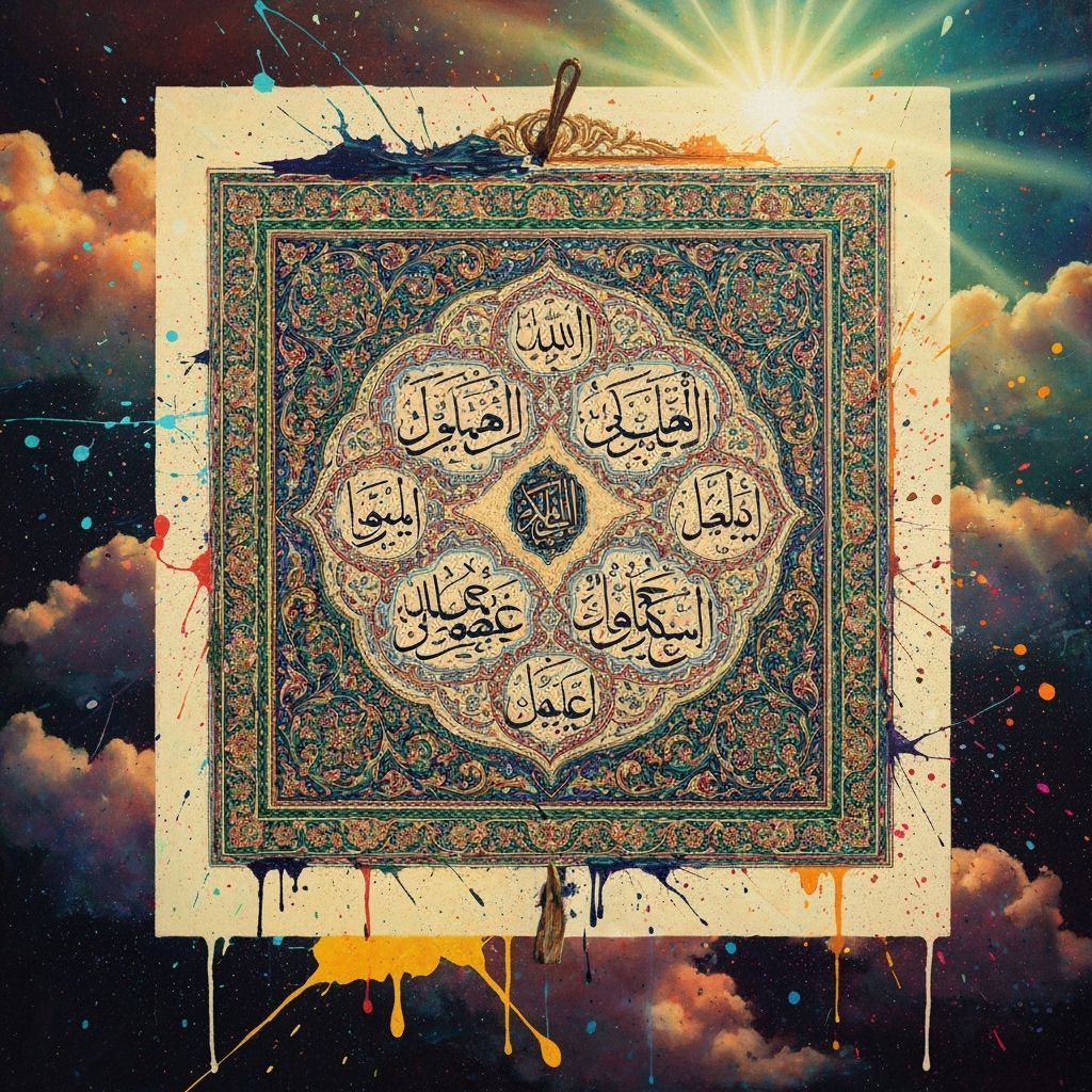 Psychedelic Quran Art: Safavid Persia Graffiti Style