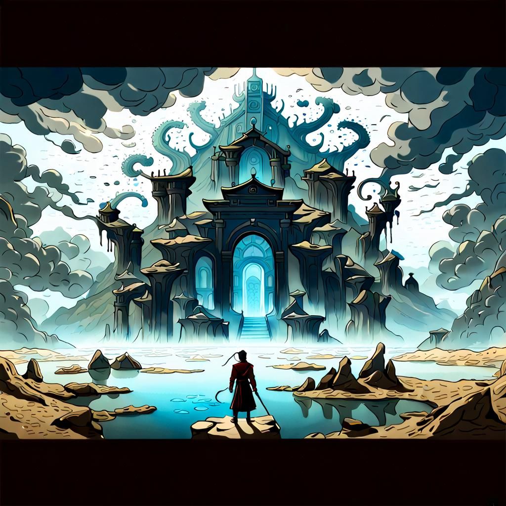 Detailed Matte Painting of Zuko in Surreal Style